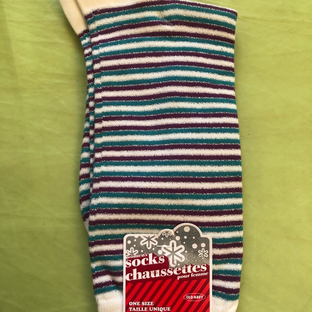 Old Navy Colorful Striped Women's Socks x 2 pairs